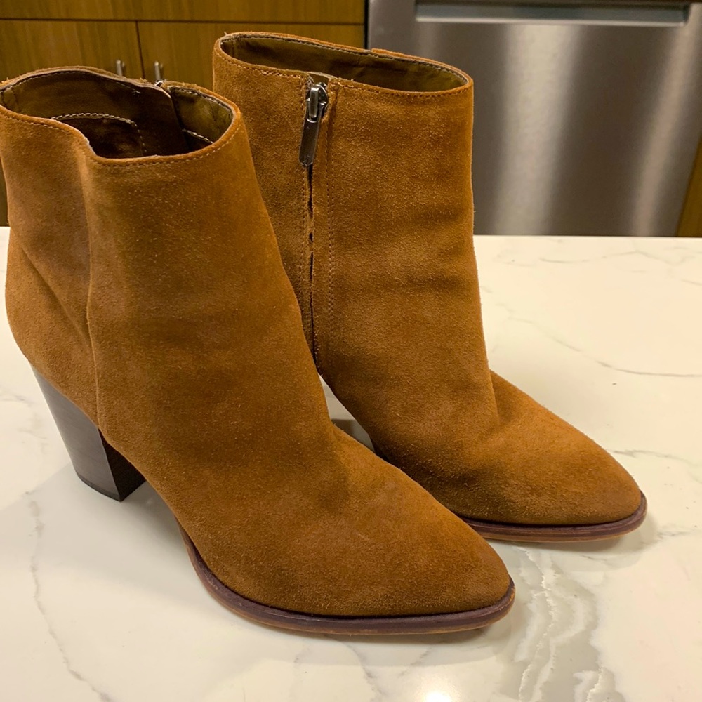 Sam Edelman Brown Suede Booties